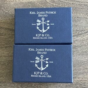 Kiel James Patrick 2 Nautical Blue Jewelry Boxes like new